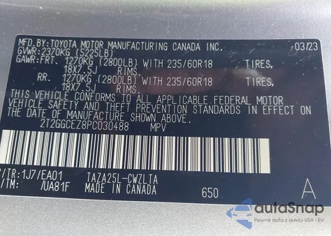 2023 Lexus Nx 350 Premium from USA, damaged, VIN 2T2GGCEZ8PC030488